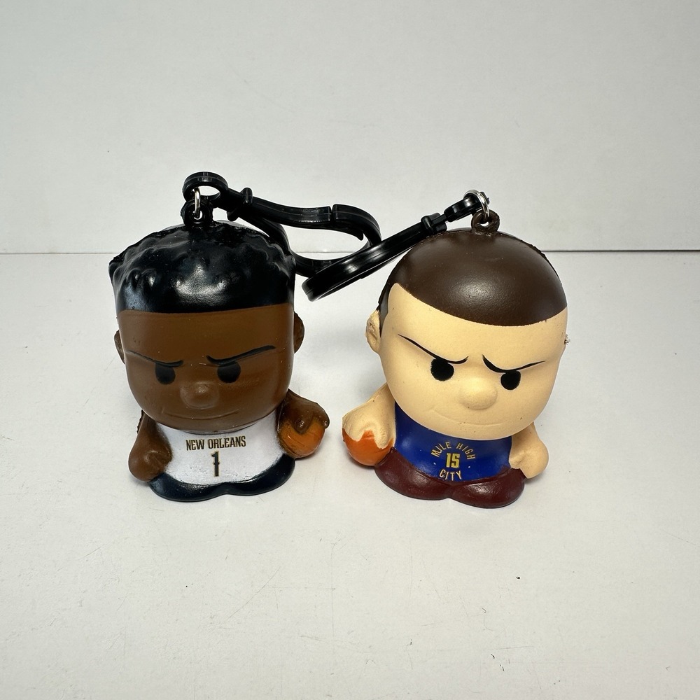 Nikola Jokic NBA Denver Zion Williamson New Orleans SqueezyMates Keychain